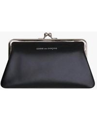 Comme des Garçons - Portefeuille Kiss Clasp Medium Noir Wallet - Lyst