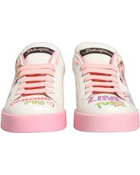 Dolce & Gabbana - Portofino Royal Pig Sneakers Shoes Calf Leather - Lyst