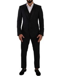 Dolce & Gabbana - Black Wool Three - Lyst