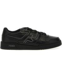 Fendi - Match Leather Sneakers - Lyst