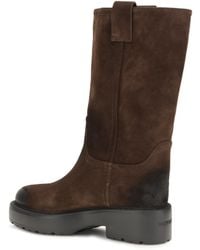 Miu Miu - Boots Suede Leather Upper: Calf - Lyst