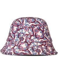 Isabel Marant - Isabel Marant Cu001Xfaa1C18A23 Floral Print Logo Bucket Hat - Lyst