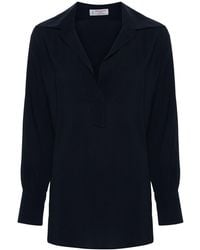 Alberto Biani - Georgette Blouse - Lyst