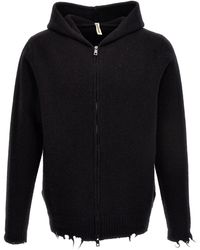 Giorgio Brato - Destroyed Details Hooded Cardigan - Lyst