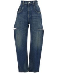 Maison Margiela - Five-Pocket Style Jeans With Rips - Lyst