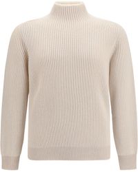 Brunello Cucinelli - Cashmere Turtleneck Sweater Kashmir/Capra Hircus - Lyst