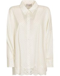 ERMANNO FIRENZE - Embellished Long-Sleeved Shirt - Lyst
