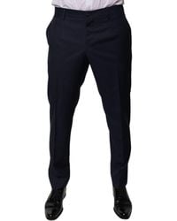 Dolce & Gabbana - Slimfit Trousers Micropattern Style - Lyst