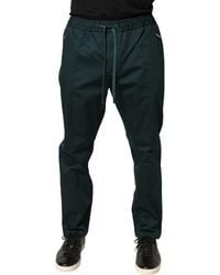 Dolce & Gabbana - Stretch Cotton jogging Pants With Plate - Lyst