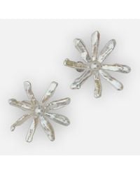 Simone Rocha - Pearl Earrings With Blossom Flowers - Lyst