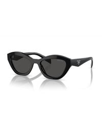 Prada - Sunglasses Cat Eye Full Rim, Frame And Dark Lens Pra02S16K08Z - Lyst