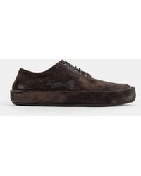 Marsèll - Derbies Cassapelle En Suède Marron Flat Shoes - Lyst