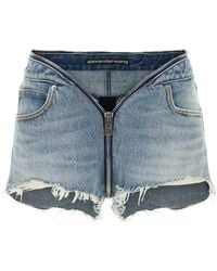 Alexander Wang - Denim Shorts - Lyst