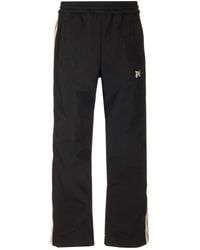 Palm Angels - Nylon Track Pants With Bands - Lyst