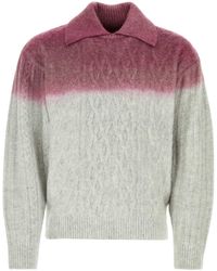 Adererror - Two-Tone Stretch Acrylic Blend Sweater - Lyst