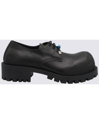 Balenciaga - Leather Lace Up Shoes - Lyst