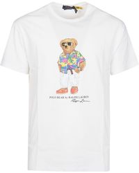 Polo Ralph Lauren - Print Beach Club Bear T-Shirt - Lyst