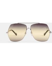 Chloé - Oversized Aviator Sunglasses - Lyst
