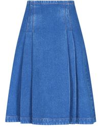 Marni - Denim Midi Skirt - Lyst