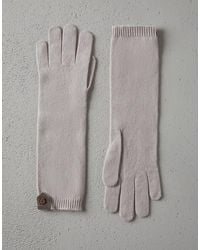 Brunello Cucinelli - Bicolor Cashmere Gloves - Lyst