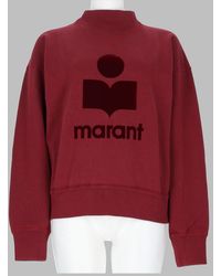Isabel Marant - Logo Graphic Mock Neck Sweatshirt - Lyst