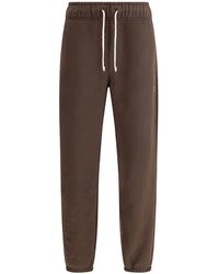 New Balance - Elastic-Waistband Logo-Patch Track Pants - Lyst