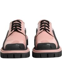 Dolce & Gabbana - Light Powder Leather Lace-Up Shoes Calf Patent - Lyst