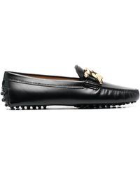Tod's Gommini Leather Driving Shoes - Black
