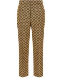 Gucci - Gg Fabric Trousers - Lyst