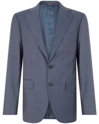 Canali - Single-Breasted Jacket Wool Suit & Dinner - Lyst