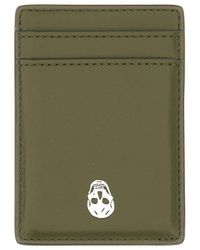 McQueen - Magnetic Card Holder "Skull" - Lyst