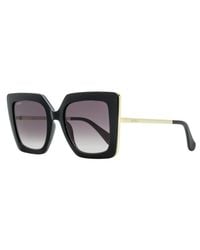 Max Mara - Design4 Sunglasses Mm0051 01B- 52Mm Plastic (Injected)/Metal - Lyst