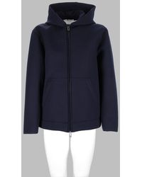 Paolo Pecora - Hooded Zip Jacket Polyester Viscose Elastane - Lyst