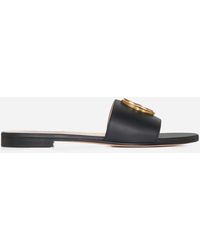Bally - Ghis Leather Flat Sandals - Lyst