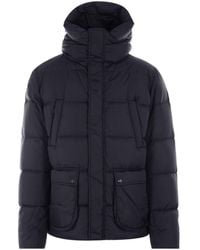 Herno - High-Collared Puffer Jacket With Horizontal Quilting - Lyst