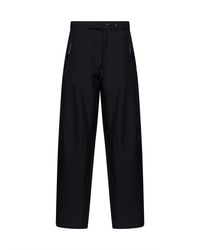 Prada - Wide Leg Mohair-Wool Trousers Virgin Wool - Lyst