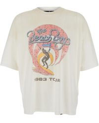 Represent - T-Shirt With Chest Logo And Back Patch - Lyst
