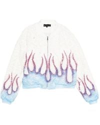 Who Decides War - Flame-Design Bomber Jacket - Lyst