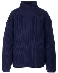 Totême - Ribbed Wool Oversized Sweater - Lyst