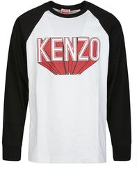 KENZO - 3d Raglan Long Sleeve T-shirt - Lyst