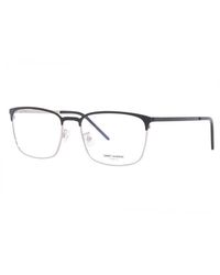 Saint Laurent - Eyeglasses Square Full Rim, Frame And Clear Demo Lenses Lens Sl378-Fslim001 - Lyst