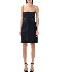 Givenchy - Voyou Straps Denim Mini Dress - Lyst