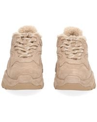 Ash - Addict Bis Fur Sneaker Calf Leather Trainers - Lyst