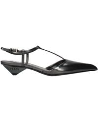Prada - Sandals/Anthracite Leather - Lyst