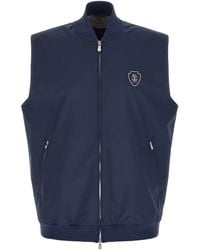 Brunello Cucinelli - Polyester Sleeveless Jacket Clothing - Lyst