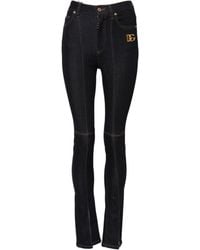 Dolce & Gabbana - Cotton High Waist Skinny Denim Jeans Clothing - Lyst