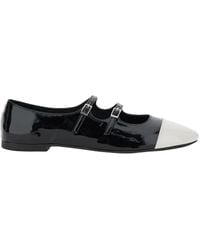 Jeffrey Campbell - Ballet Shoes With Double Buckle And Stacked Heel - Lyst