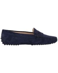 Tod's - Gommini Suede Loafers - Lyst