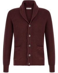 Brunello Cucinelli - Malfilé Cotton Cardigan - Lyst
