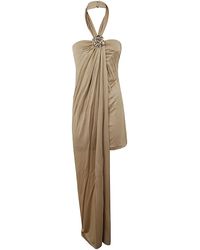 Blumarine - 4A113A Dress Sable Goldrose - Lyst